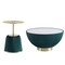 Manhattan Comfort Anderson Coffee Table and End Table 1.0 in Green - Set of 2 2-AT02-GR - alternate 6